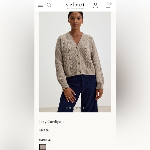 Velvet by Graham & Spencer: Izzy Cardigan - Picture 6 of 8